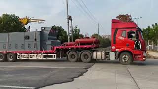 56 ton of the Coal Fired Hot Water Boiler Used for Heating Industry in Mongolia [upl. by Arodaeht]