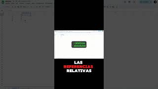 Diferencias entre referencias relativas y absolutas googlesheets excelfacil exceltips [upl. by Nosnev]