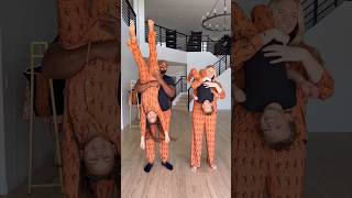 🖤🎃🧡family upsidedown challenge familychallenge halloween [upl. by Beckett950]