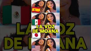 LA VOZ DE MOANA EN 4 DOBLAJES moana moana2 doblaje [upl. by Munsey]