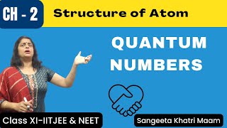 Quantum Numbers  Class 11 Chemistry  Structure of atom  IITJEE  NEET  CUET  in Hindi  Easy [upl. by Ailgna123]