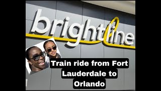 Brightline trip from Fort Lauderdale to Orlando [upl. by Babbie]