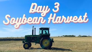 SOYBEAN HARVEST Day 3 SNEAK PEEK AT THE END [upl. by Nosyerg]