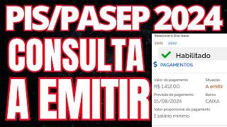 A EMITIR PISPASEP 2022 PARA SAQUE NO CALENDÁRIO 2024  LIBERADO OS PAGAMENTOS DO ANO SALARIAL 2022 [upl. by Annunciata]