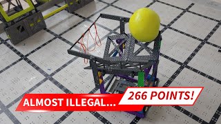 266 points  ALMOST ILLEGAL VEX IQ Rapid Relay Robot by Ben Lipper [upl. by Germaine]