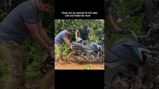 Bike stuck in Mud lonavalanature vlog mumbai [upl. by Fernand]