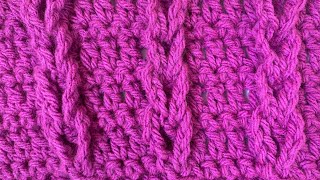 Point crochet Jacobs ladder stitch [upl. by Namaan737]