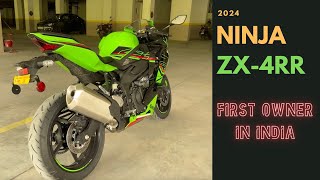 Ninja ZX4RR Delivery amp First Ride [upl. by Nosille]