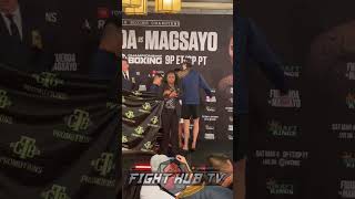 MARK MAGSAYO MAKES WEIGHT FIGHT IS ON VS FIGUEROA [upl. by Adelric]