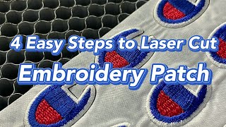 How to Cut out Embroidery Patches  CCD Laser Cutting Machine [upl. by Herwig938]