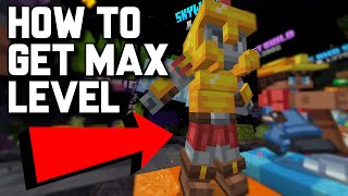 How to get MAX LEVEL in Hive Skywars and Hive Skywars Kits Minecraft Bedrock [upl. by Eelegna465]