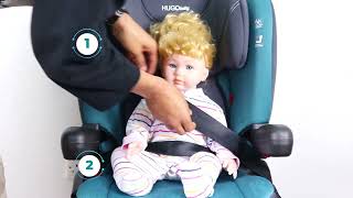 How to Install HugoBaby Flexx Foldable Isofix Carseat [upl. by Asamot]