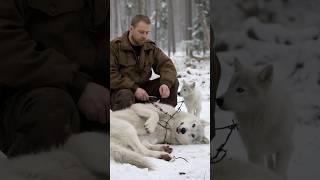 The touching story of a man rescuing an injured white wolf [upl. by Daisy]