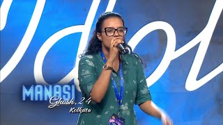 Manasi Ghosh Turns Up the Heat with Crazy Kya Re on Indian Idol Mega Audition [upl. by Ennovoj]