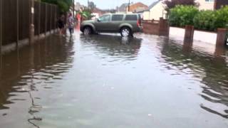 Canvey island floods 240813 [upl. by Colwen]