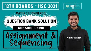 Question Bank Solutions with pdf  Assignment amp Sequencing  Maths 2 HSC 2022  Class 12  Commerce [upl. by Aidnis861]