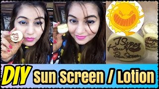 DIY Sunscreen Lotion Cream  How to Make Natural Sunscreen Lotion at Home  JSuper Kaur [upl. by God]