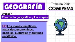 17 Los mapas temáticos naturales económicos sociales culturales y políticos en México [upl. by Ahsikel]