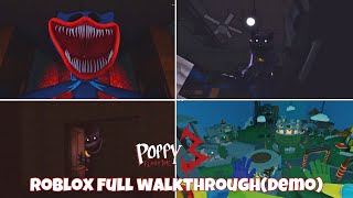 ROBLOXPoppy Playtime Chapter 3 Story Mode Demo Walkthrough [upl. by Winnick864]