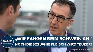 CEM ÖZDEMIR Umweltminister will jetzt eine Reform  Fleisch wird durch Mehrwertsteuer teurer [upl. by Edelman]