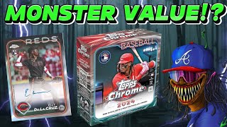 BEWARE😱 2024 Topps Chrome Baseball Monster Box Review [upl. by Blatt]