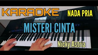 Karaoke MISTERI CINTA Nicky Astria Nada Pria [upl. by Dempstor]