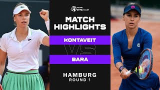 Anett Kontaveit vs Irina Bara  2022 Hamburg Round 1  WTA Match Highlights [upl. by Cirillo127]