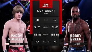 FULL FIGHT  Paddy Pimblett Vs Bobby Green UFC 304 [upl. by Borg]