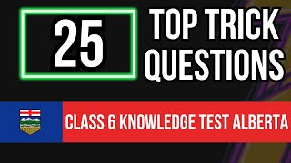 Class 6 Knowledge Test Alberta 2024 25 Top Trick Questions [upl. by Varick501]