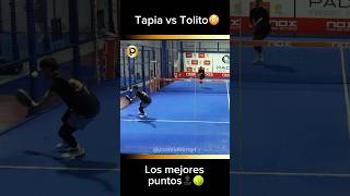 Tapia VS Tolito los mejores puntos😳🎾🔝padel worldpadeltour padeladdict padeldeoroyt [upl. by Ceil784]