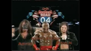 Story of Raven vs Monty Brown vs Abyss  Victory Road 2004 [upl. by Eiramlirpa]