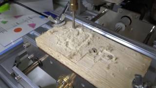 DIY T8 CNC machine PCB wood plastic [upl. by Mirabel]