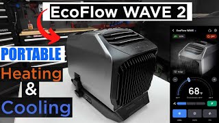 Portable AC AND HEAT EcoFlow Wave 2 Must have for Camping RV Vanlife [upl. by Shannah475]