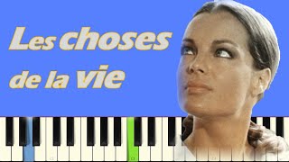 Les choses de la vie Piano Tutoriel amp partition🎵Musique du film amp photos de Romy Schneider [upl. by Zippel]