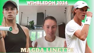 Magda Linette Interview  Wimbledon 2024 [upl. by Dalpe]