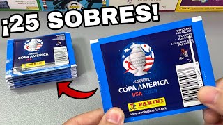 ABRIMOS 25 SOBRES DEL NUEVO ÁLBUM DE LA COPA AMERICA 2024 [upl. by Therese]