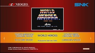 ACA NEOGEO World Heroes Switch First Look on Nintendo Switch  Gameplay [upl. by Liagaba]