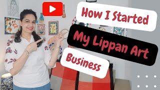 lippan art  lippan art for beginners  lippan art mirror work [upl. by Bultman]