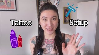 How I set up my Tattoo Station [upl. by Eitten]