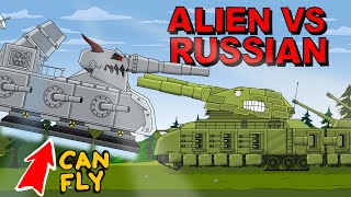 Smart tactics against super technology  Soviet Ratte fights the Alien Monster [upl. by Girovard]