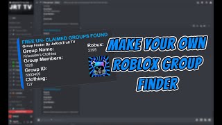 How To Make A Roblox Group Finder Fastest Group Finder On Roblox Easy  regorela [upl. by Meeharbi]