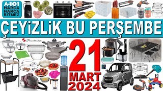 A101 ÇEYİZLİK VE MUTFAK GEREÇLERİ BU PERŞEMBE  A101 21 MART 2024 KATALOĞU  A101 AKTÜEL CAM ÜRÜNLER [upl. by Aihsot]