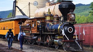 Eureka amp Palisade No 4 On The Durango amp Silverton in The Rockies Steam Train [upl. by Aicilif]