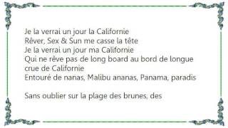 Christophe Maé  Californie Lyrics [upl. by Richardo]