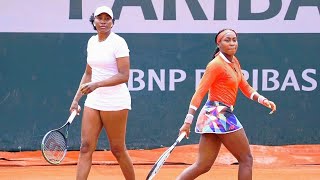 The Day Venus Williams amp Coco Gauff Played Doubles Together  French Open 2021  VENUS WILLIAMS FANS [upl. by Pillihpnhoj262]