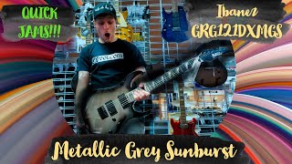 Quick Jams Ibanez RG Gio GRG121DX Metallic Gray Sunburst Amazing ambient tone [upl. by Aramenta141]