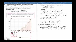 Solucionario Cálculo de una variable J Stewart 7e 8e Sección 51 Áreas y distancias Eje 24 26 [upl. by Adiana652]