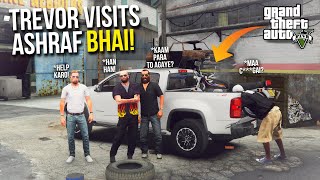 TREVOR VISITS ASHRAF BHAIS WORKSHOP  HONDA CG 125 DAMAGED  GTA 5 MODS GAMEPLAY PAKISTAN [upl. by Yelnikcm447]