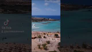 Elafonisi Beach in Crete beach greece crete [upl. by Ahsitra]