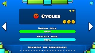 Geometry Dash  Cycles All Coins [upl. by Aicert]